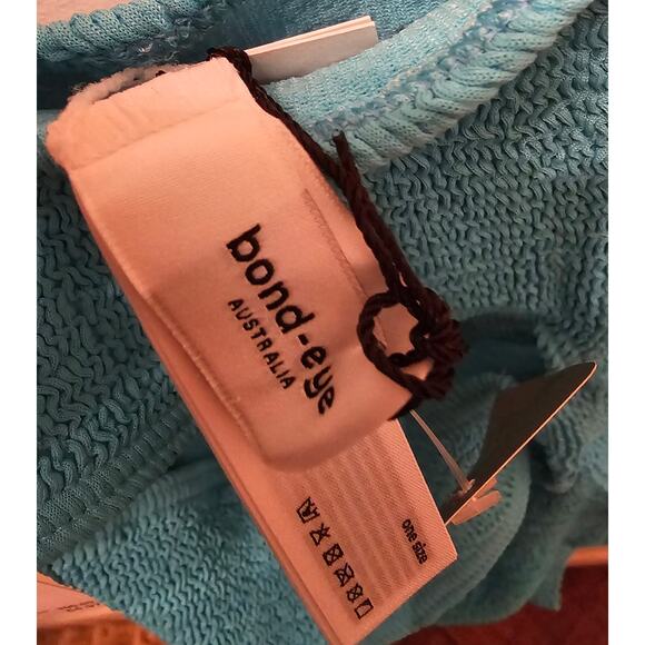 bond-eye Rico Cutout One-Shoulder OnePiece Teal Blue Green Swimsuit, Sz OS (2-8) - Picture 2 of 7